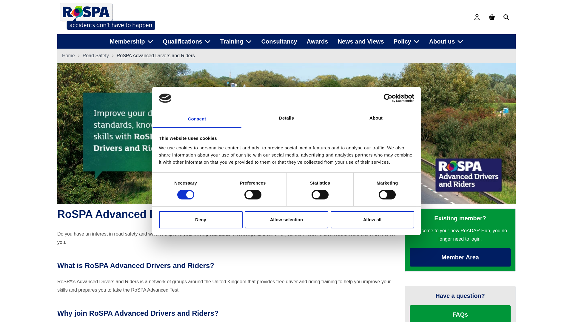 Website screenshot