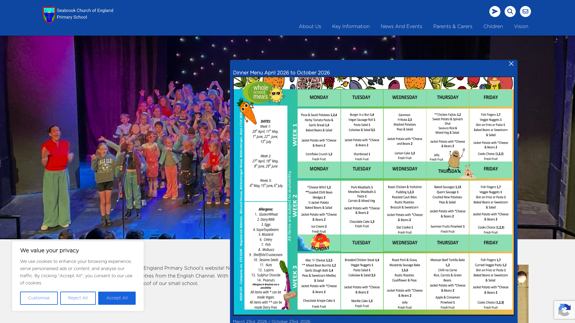 Website screenshot