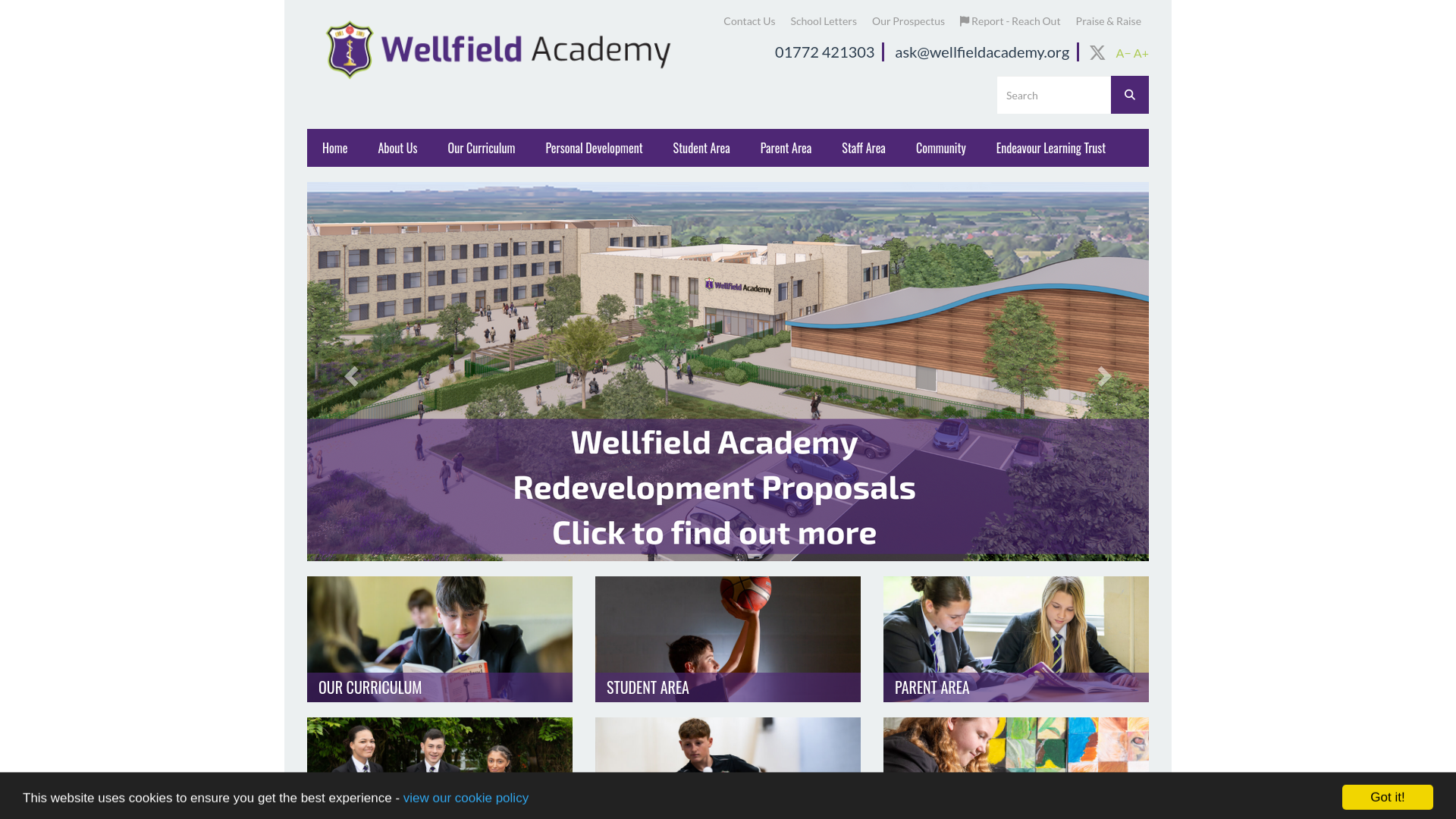 Website screenshot