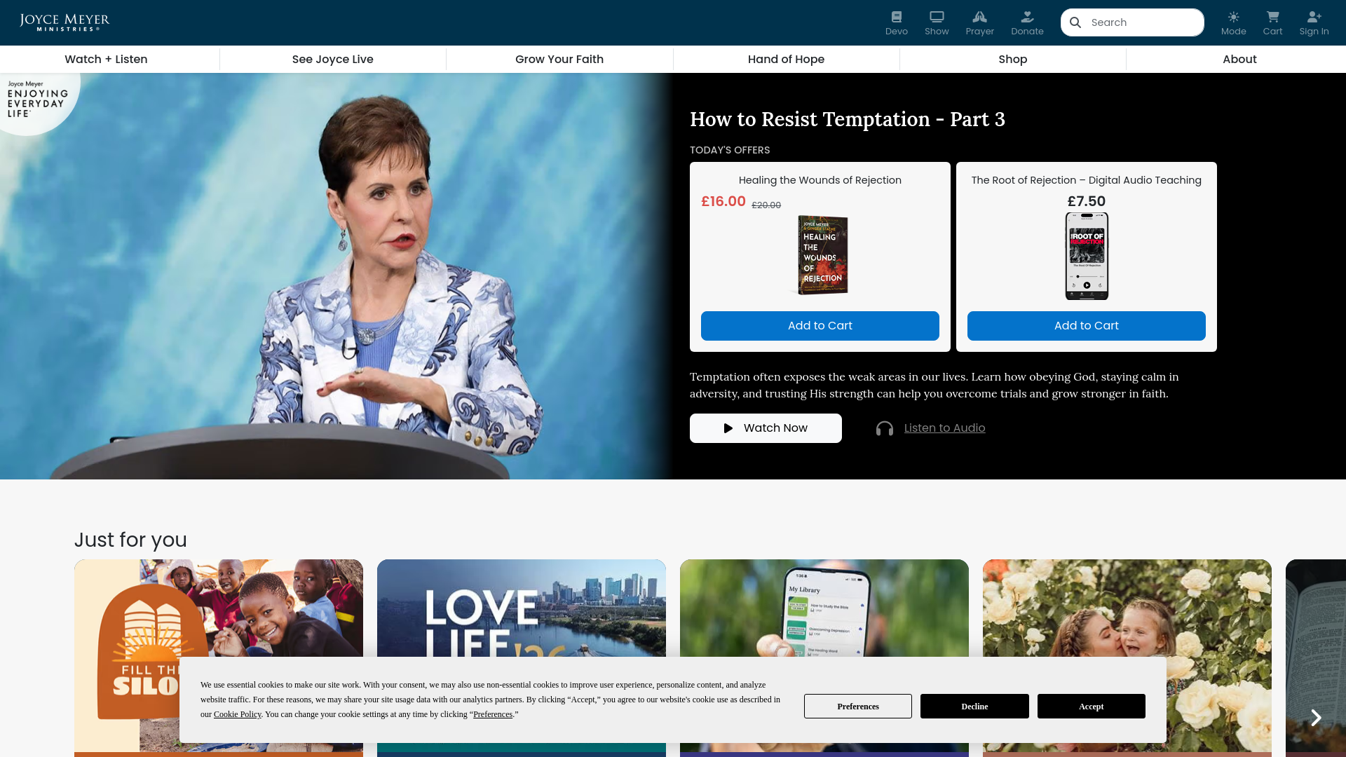 Website screenshot