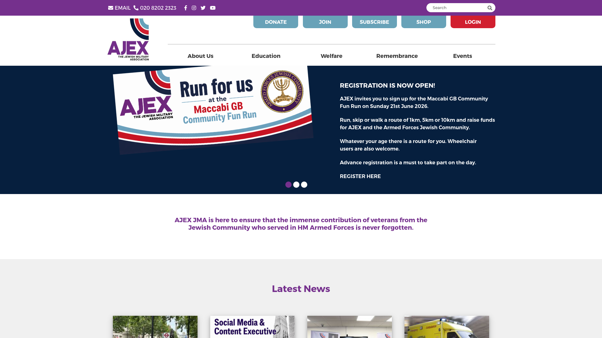Website screenshot