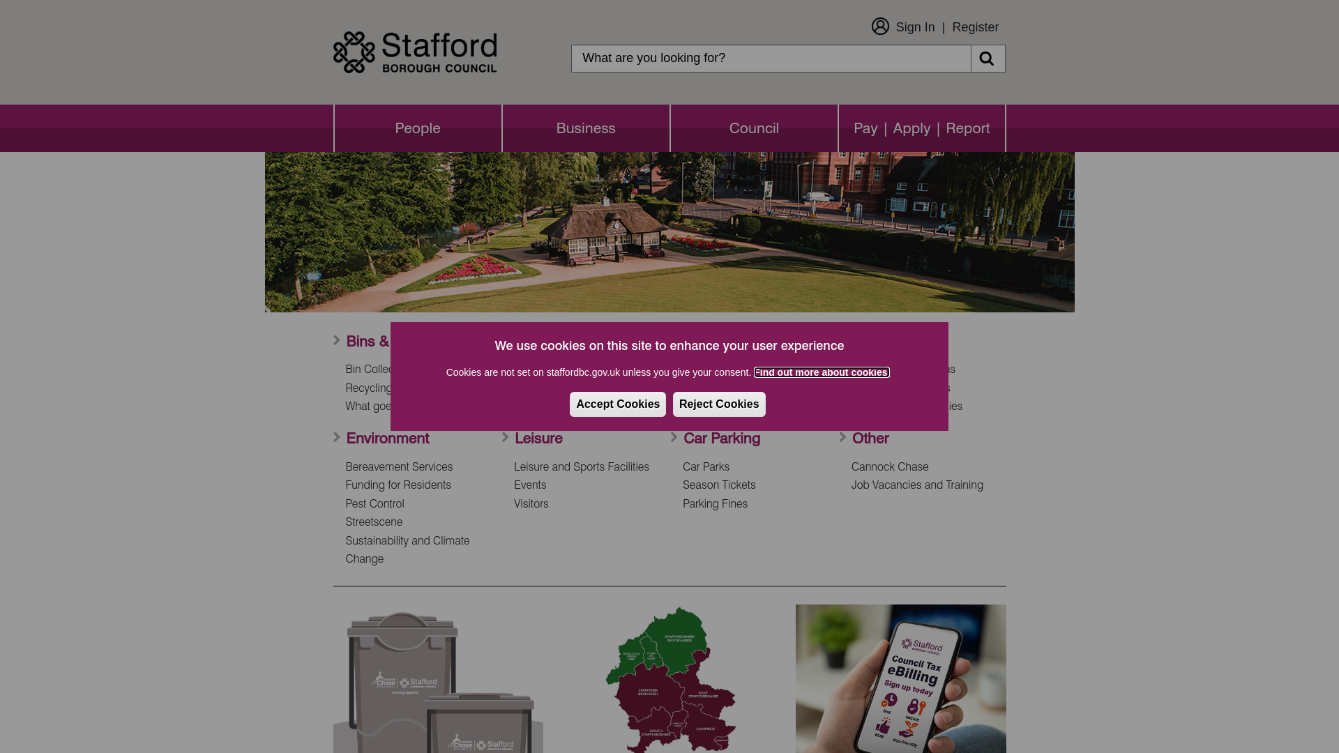 Website screenshot