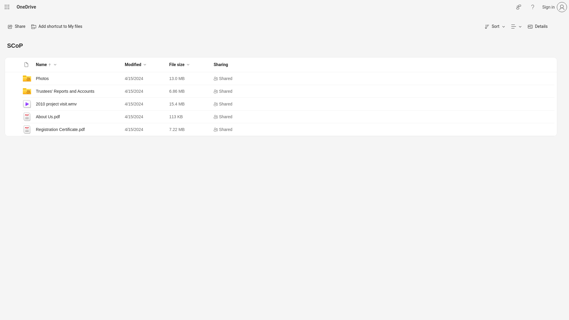 Website screenshot