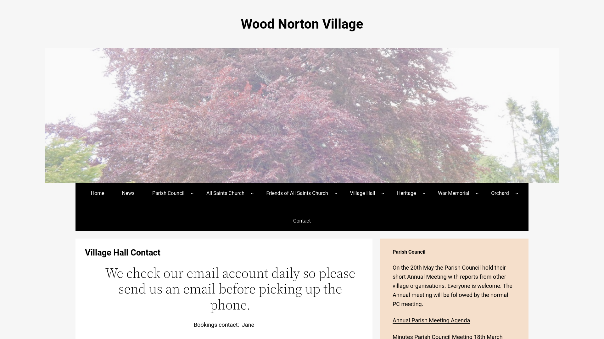 Website screenshot
