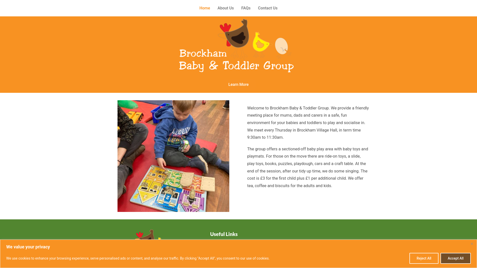 Website screenshot