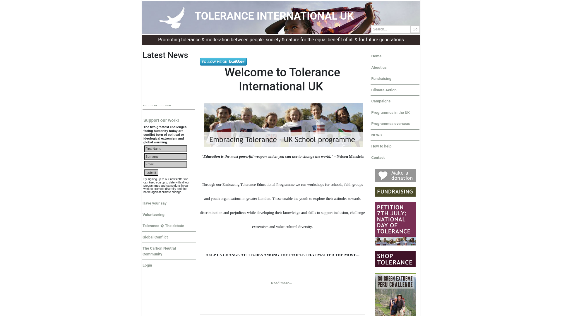 Website screenshot
