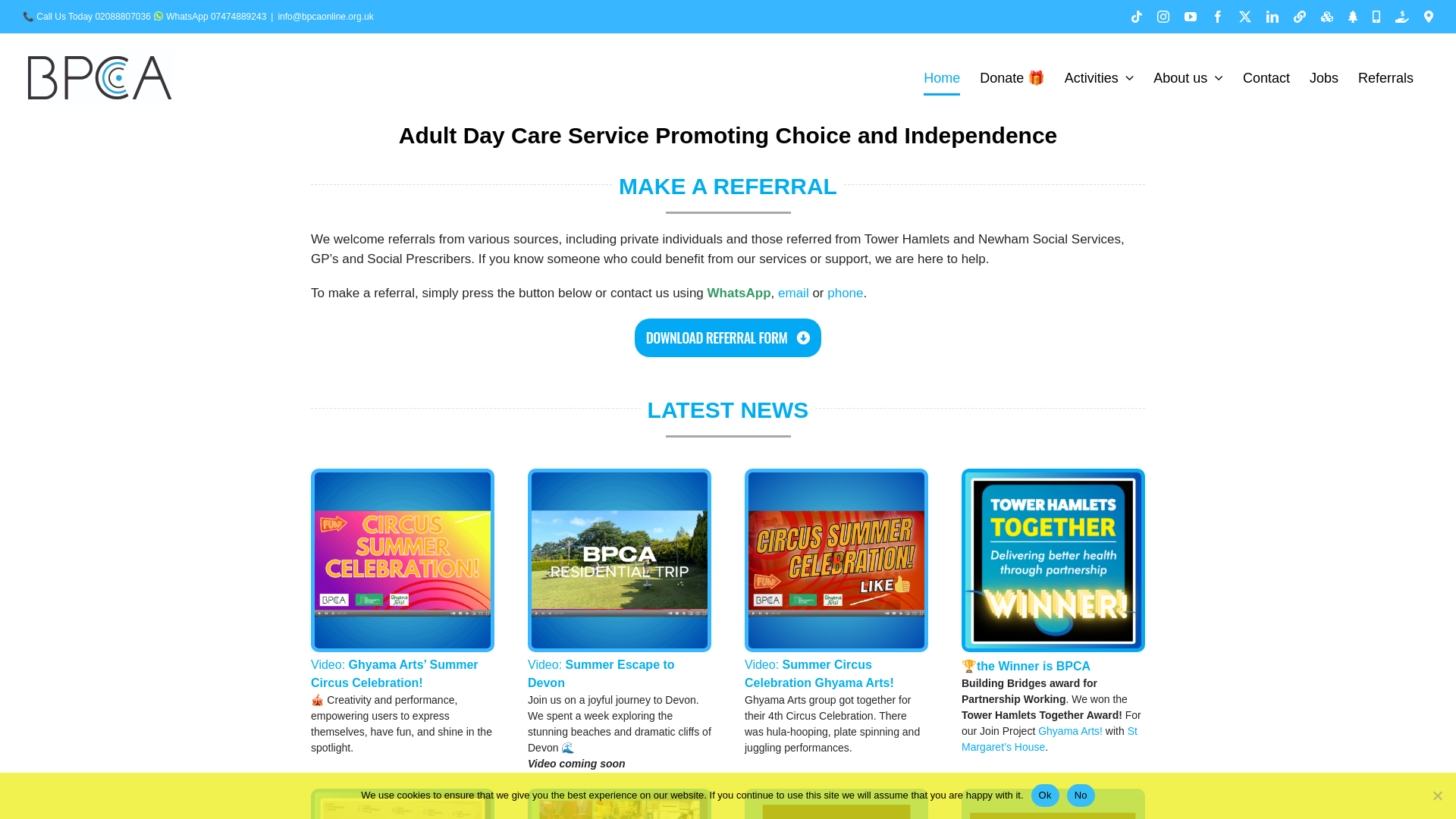Website screenshot
