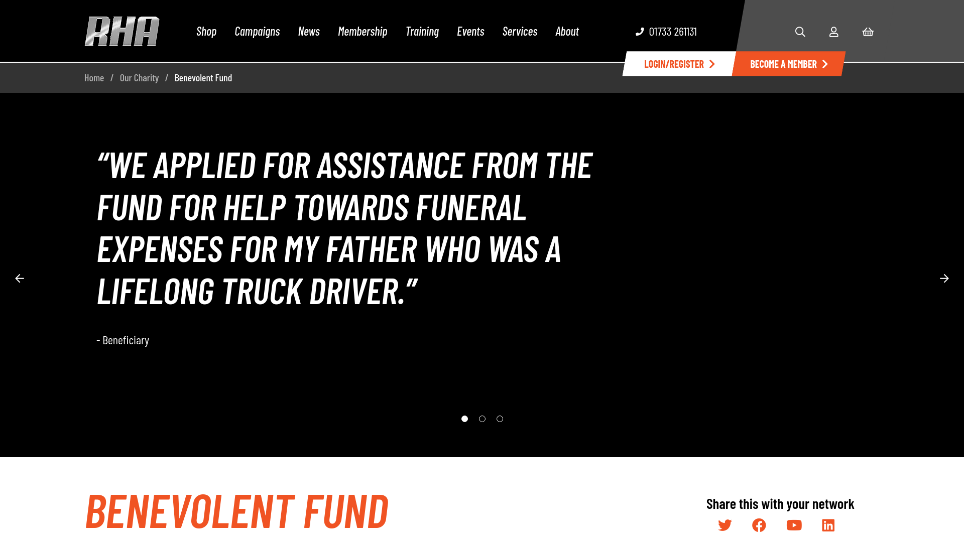 Website screenshot