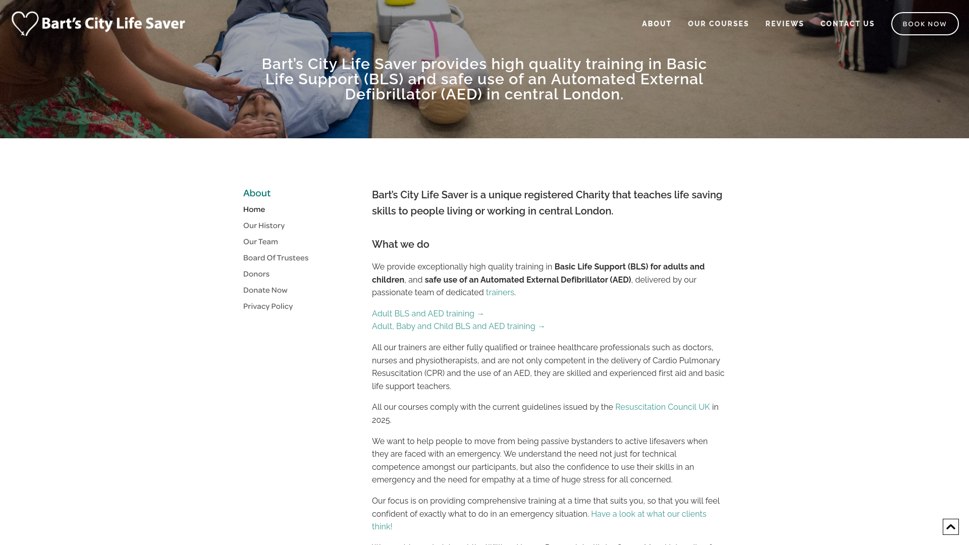 Website screenshot