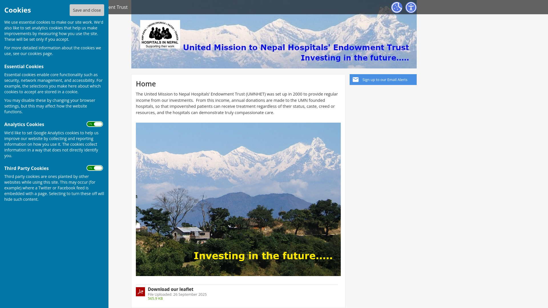 Website screenshot