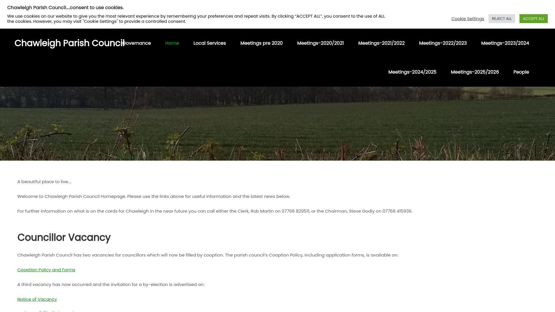 Website screenshot