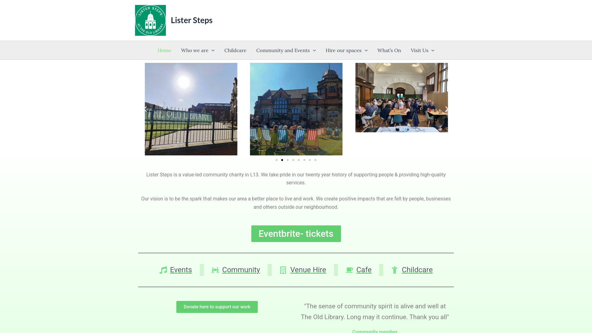 Website screenshot