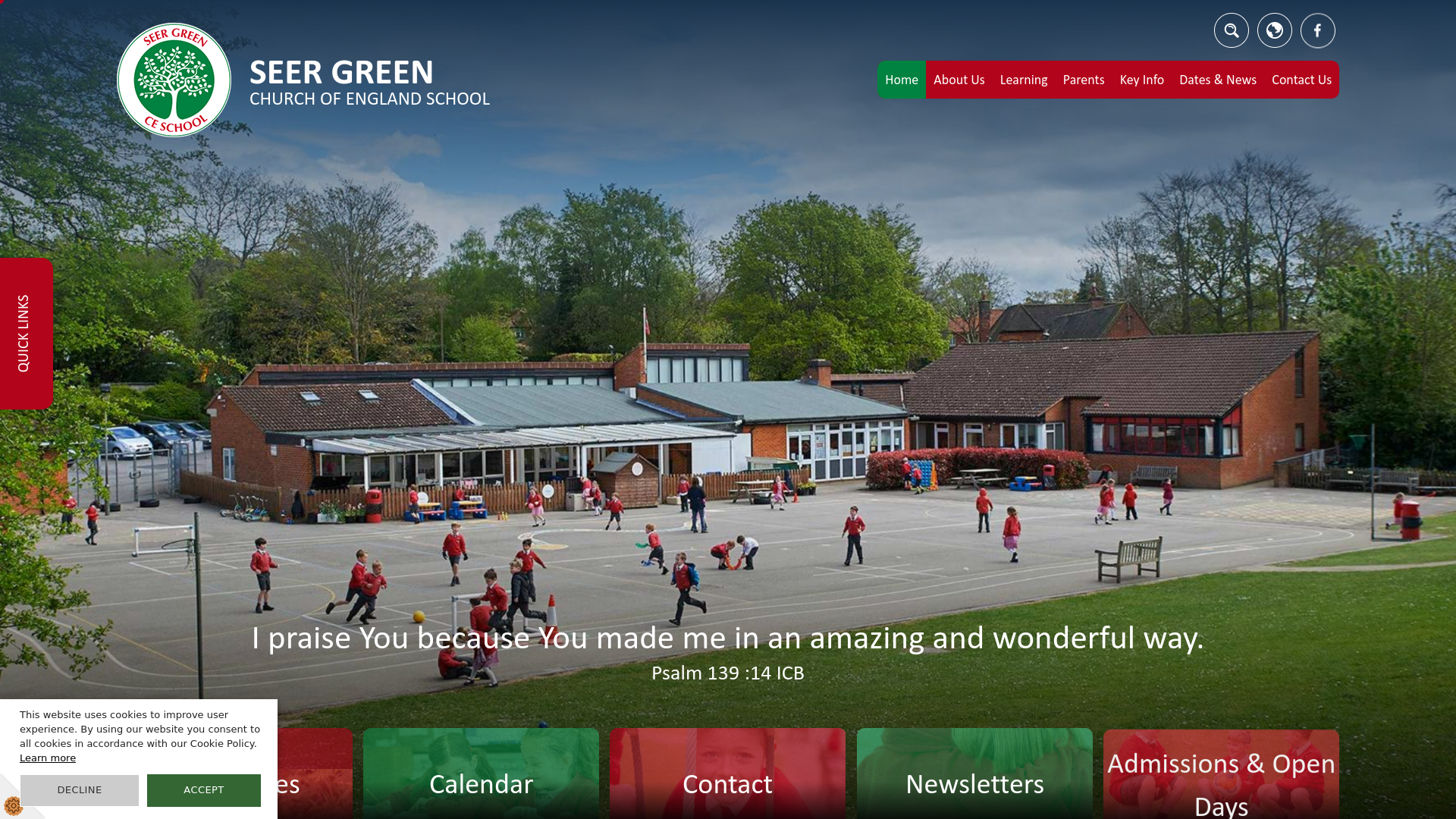 Website screenshot