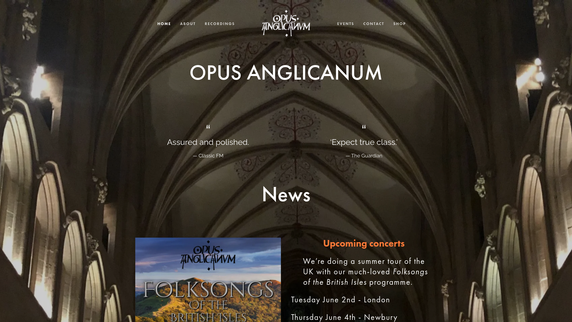 Website screenshot