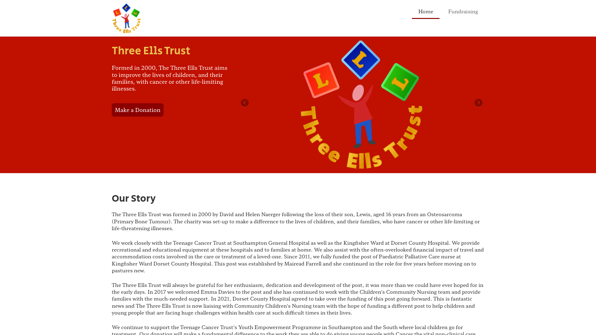 Website screenshot
