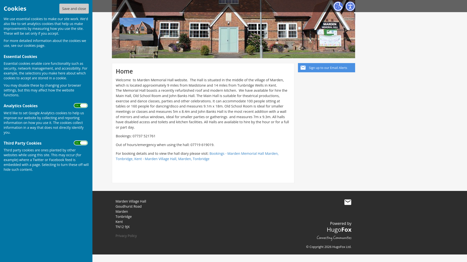Website screenshot