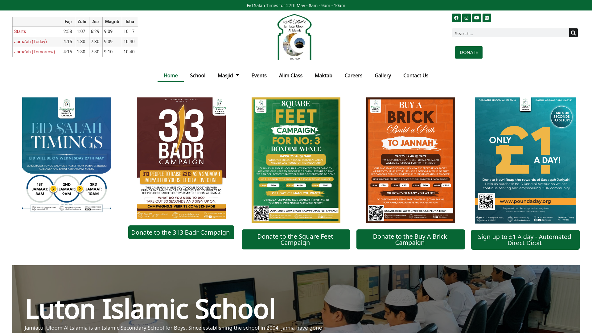 Website screenshot