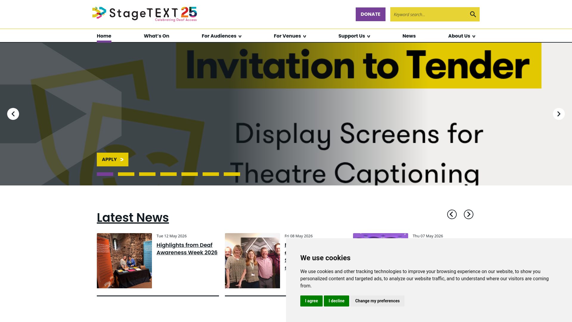Website screenshot
