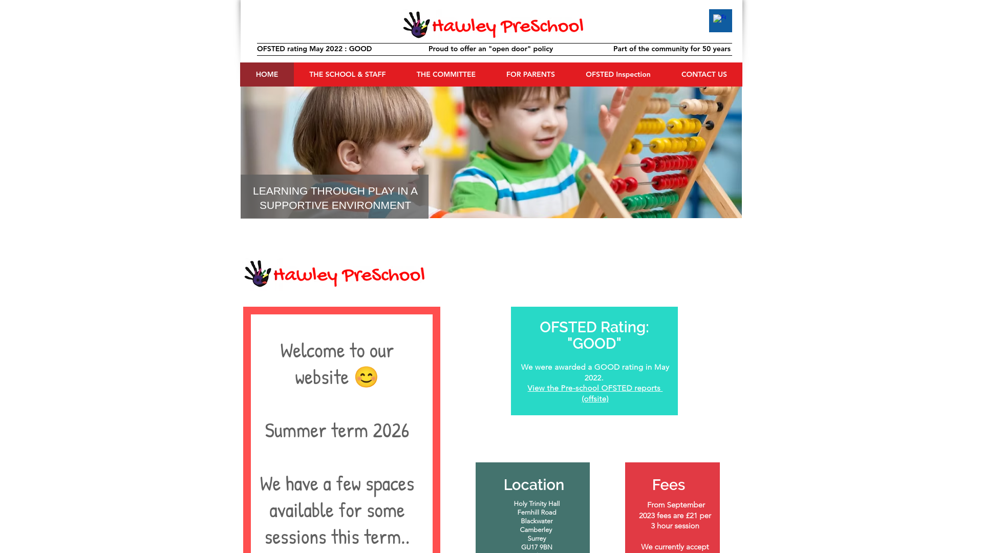 Website screenshot