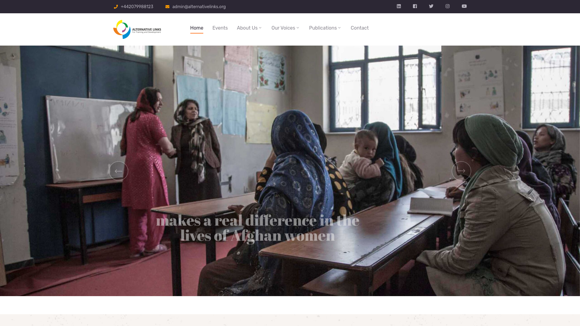 Website screenshot