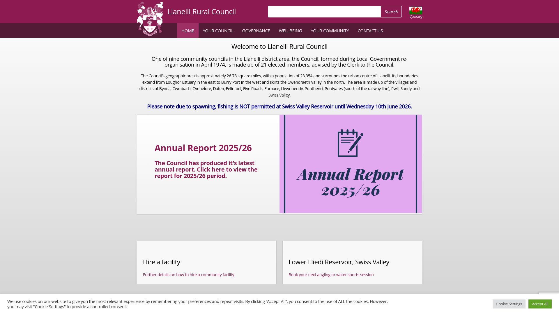 Website screenshot
