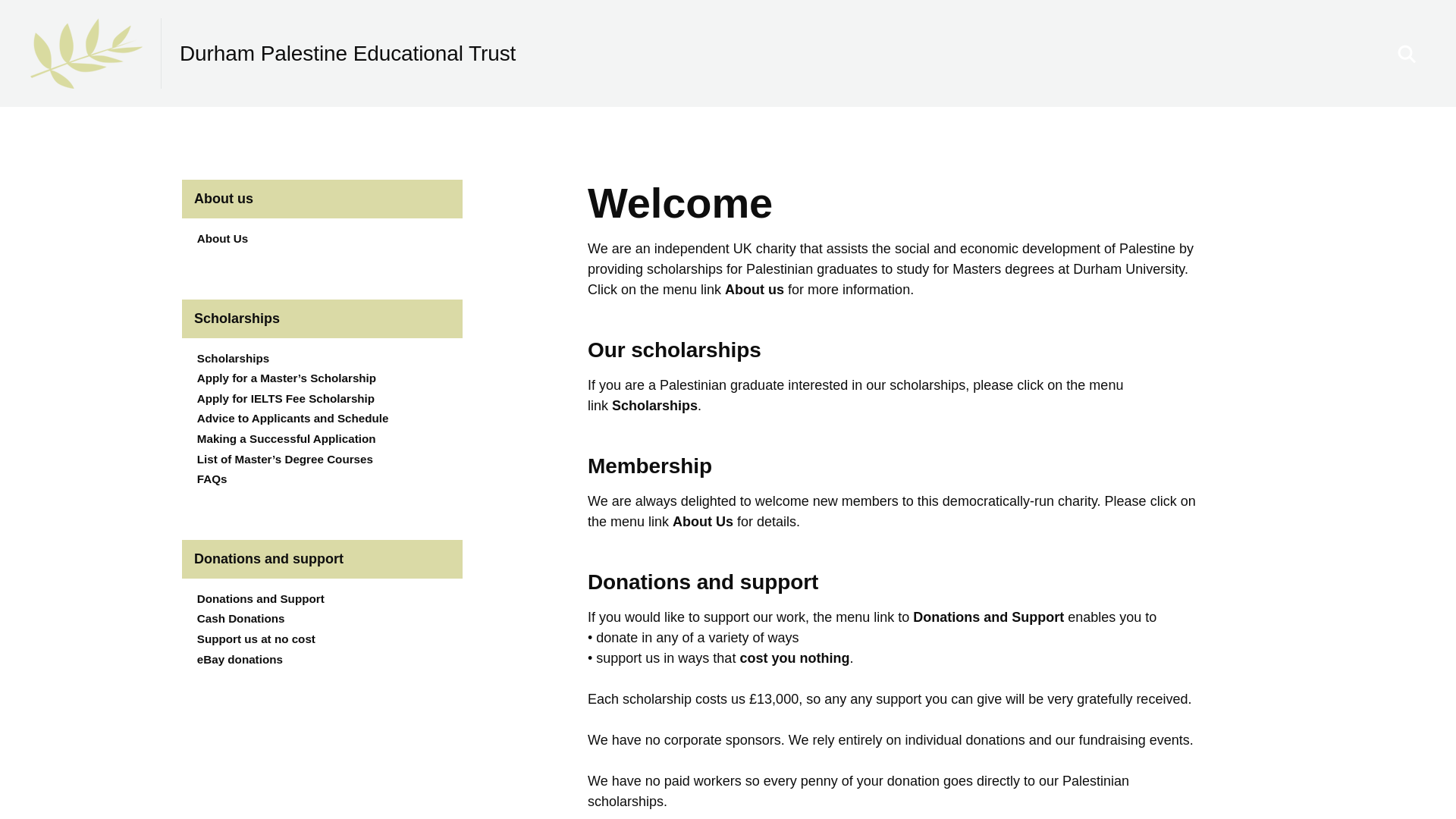 Website screenshot