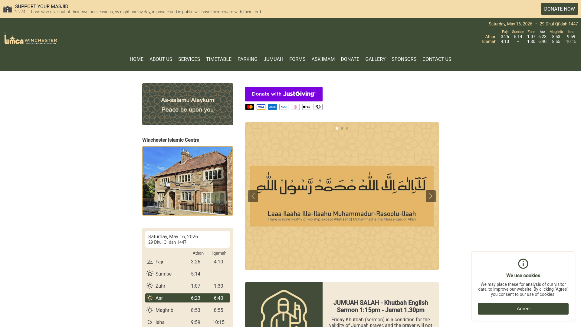 Website screenshot