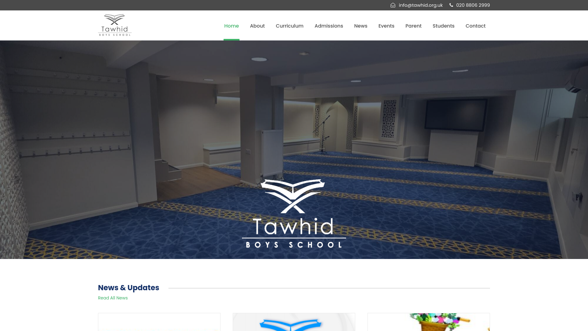 Website screenshot