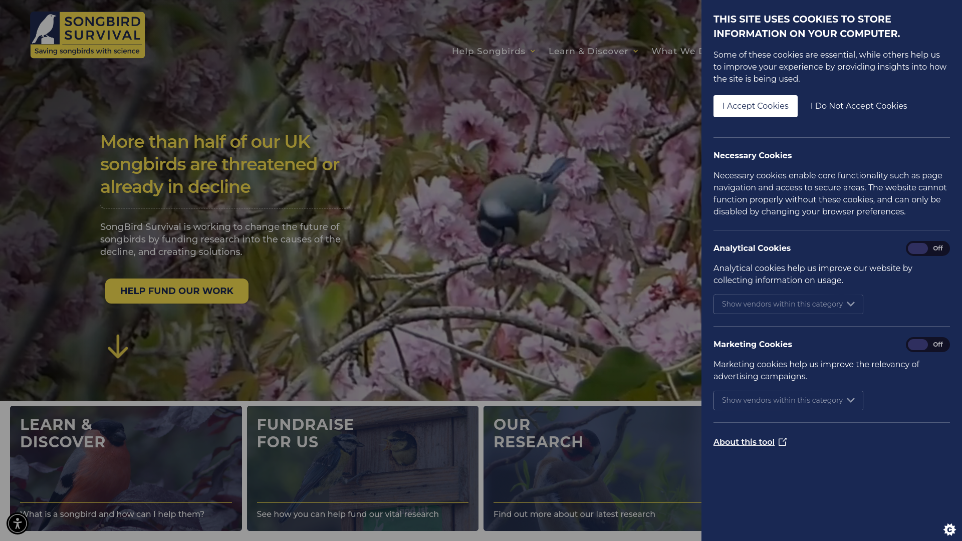 Website screenshot