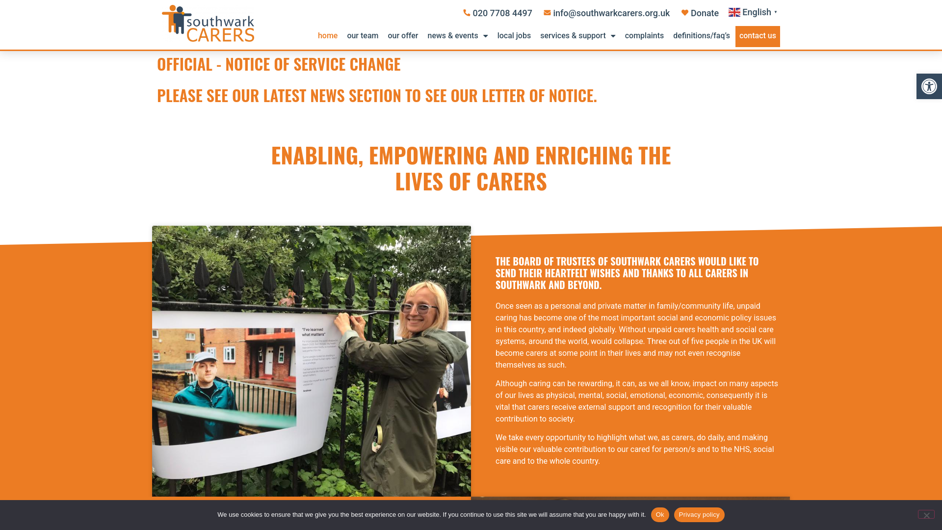 Website screenshot