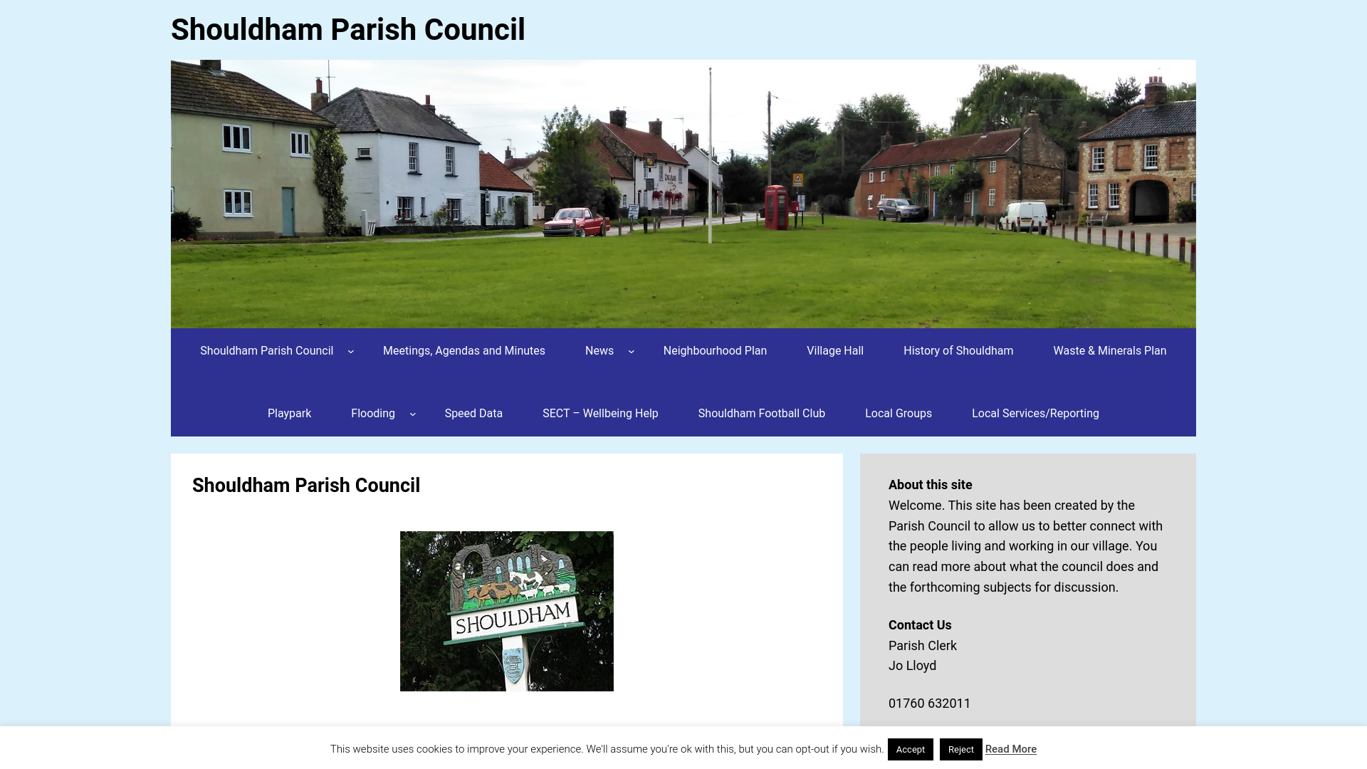 Website screenshot