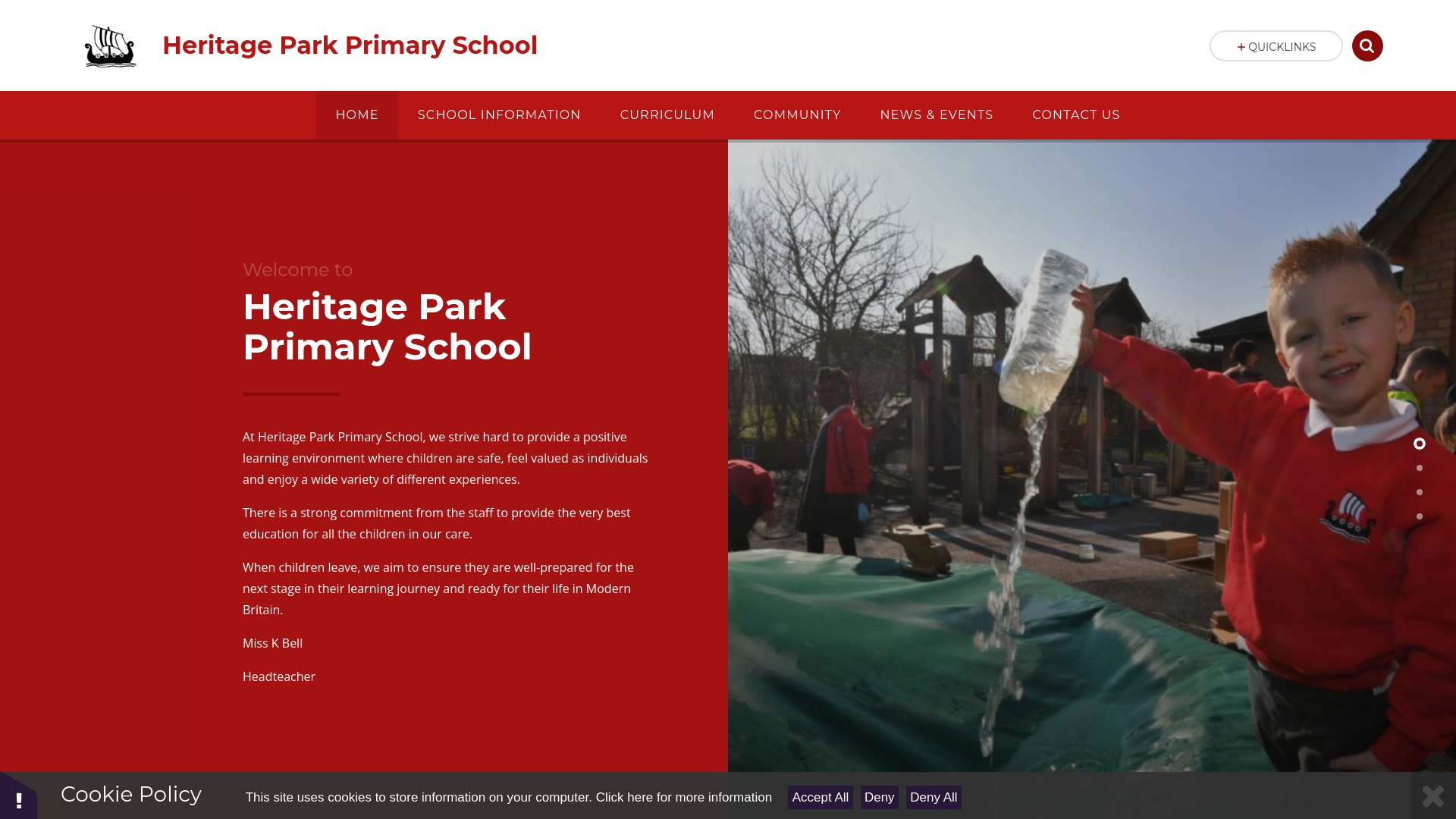 Website screenshot
