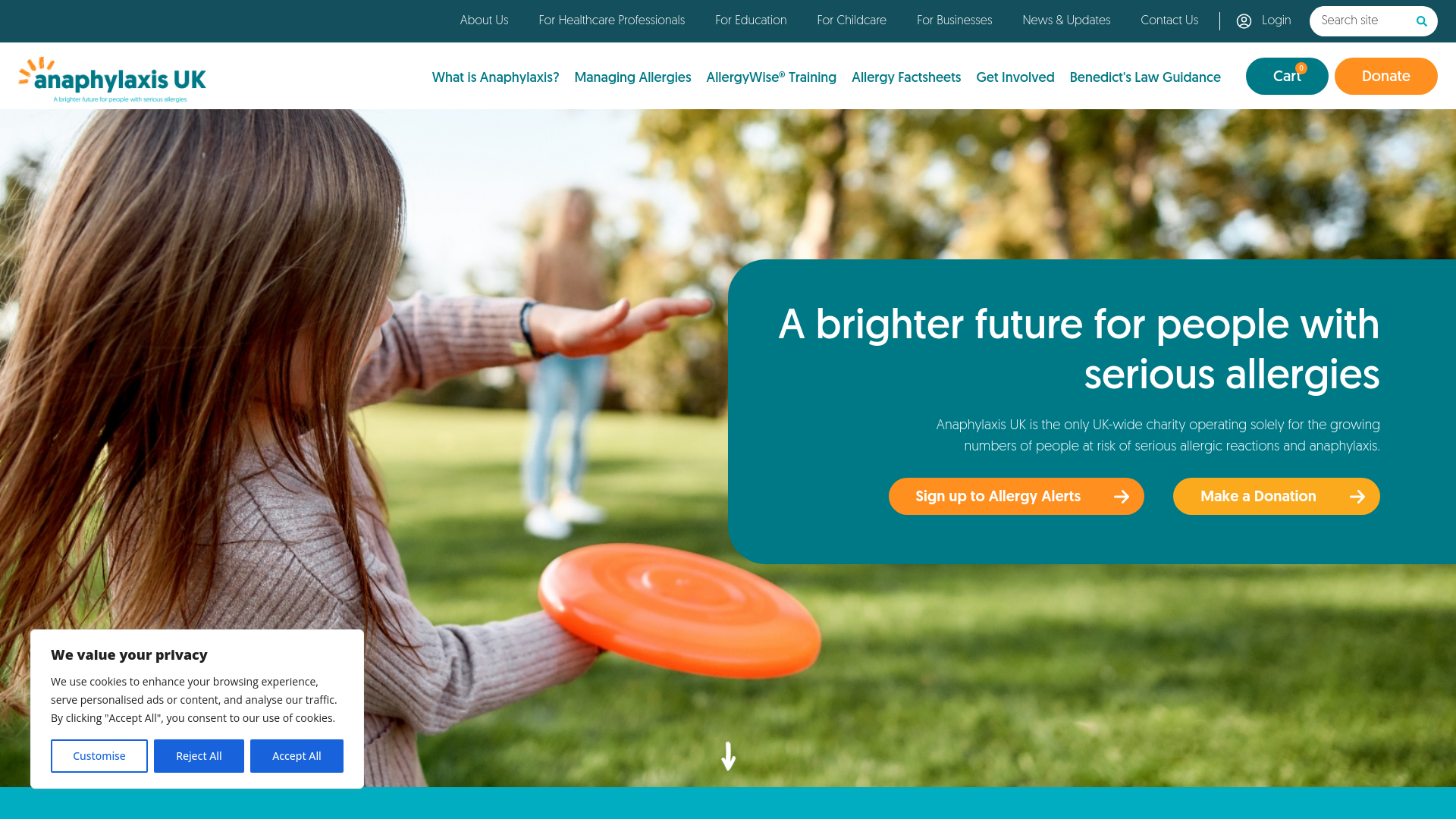 Website screenshot
