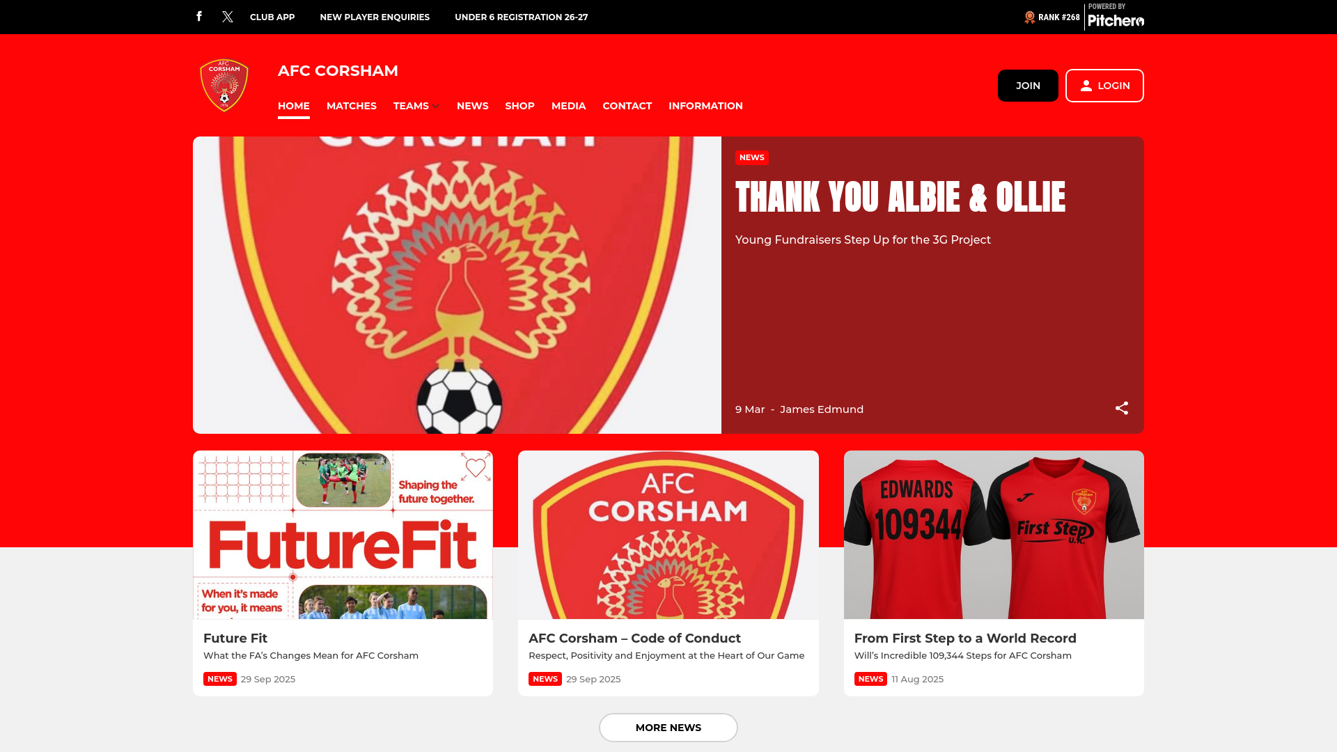 Website screenshot
