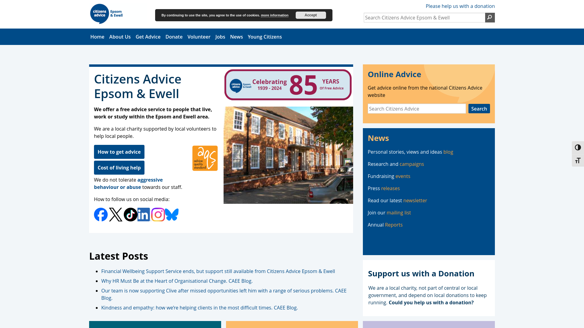 Website screenshot