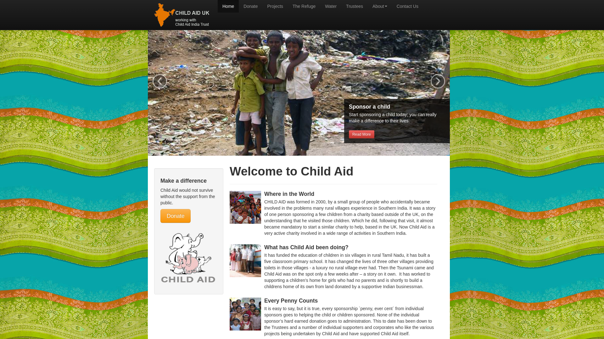 Website screenshot