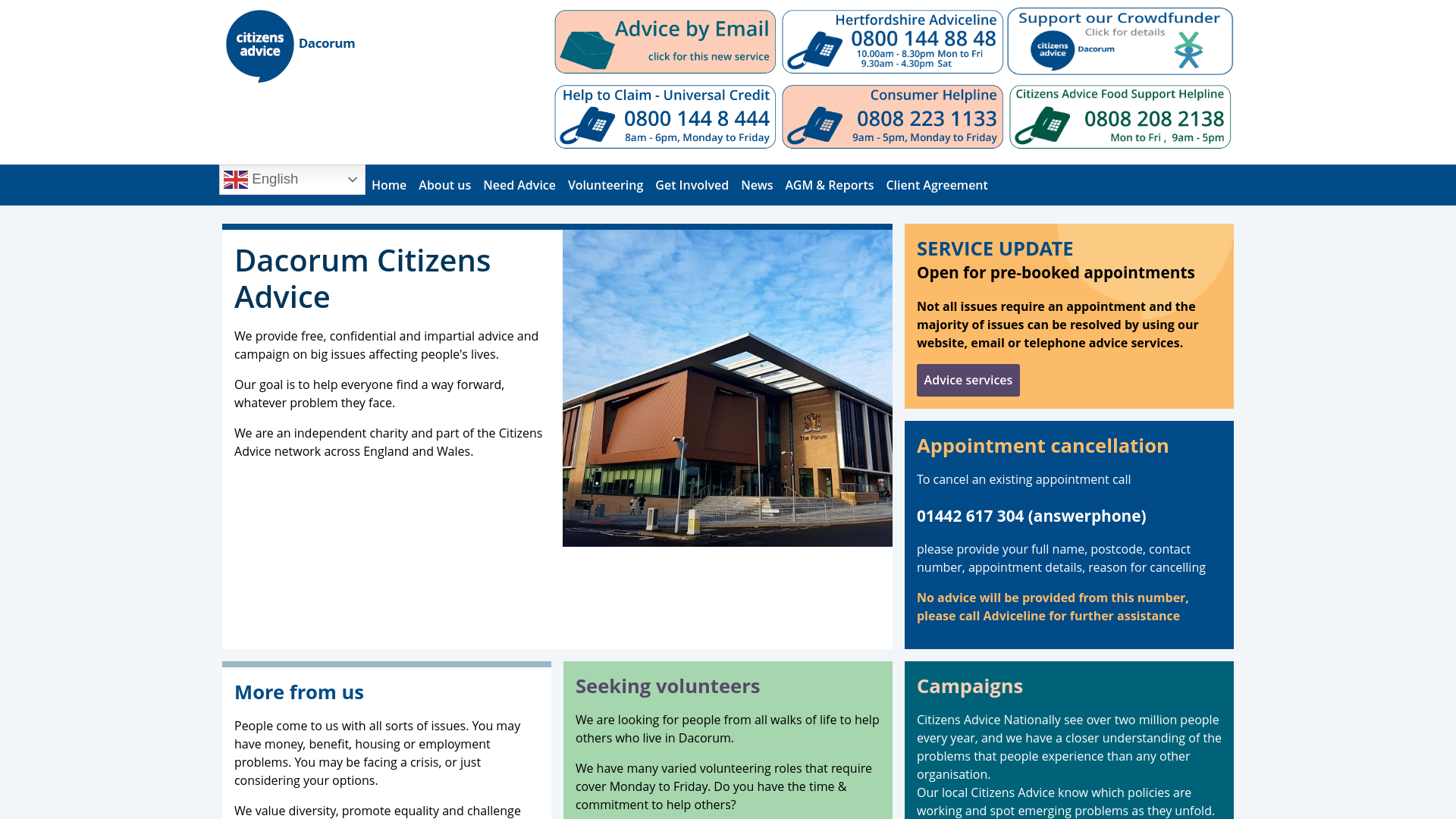 Website screenshot