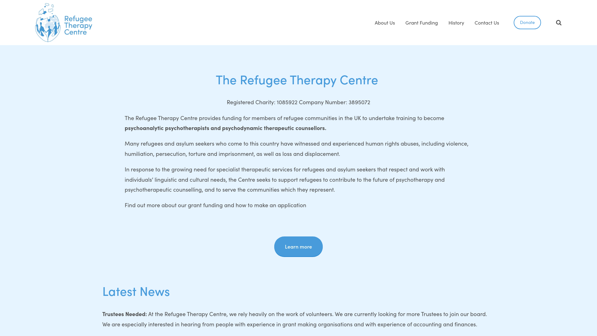 Website screenshot