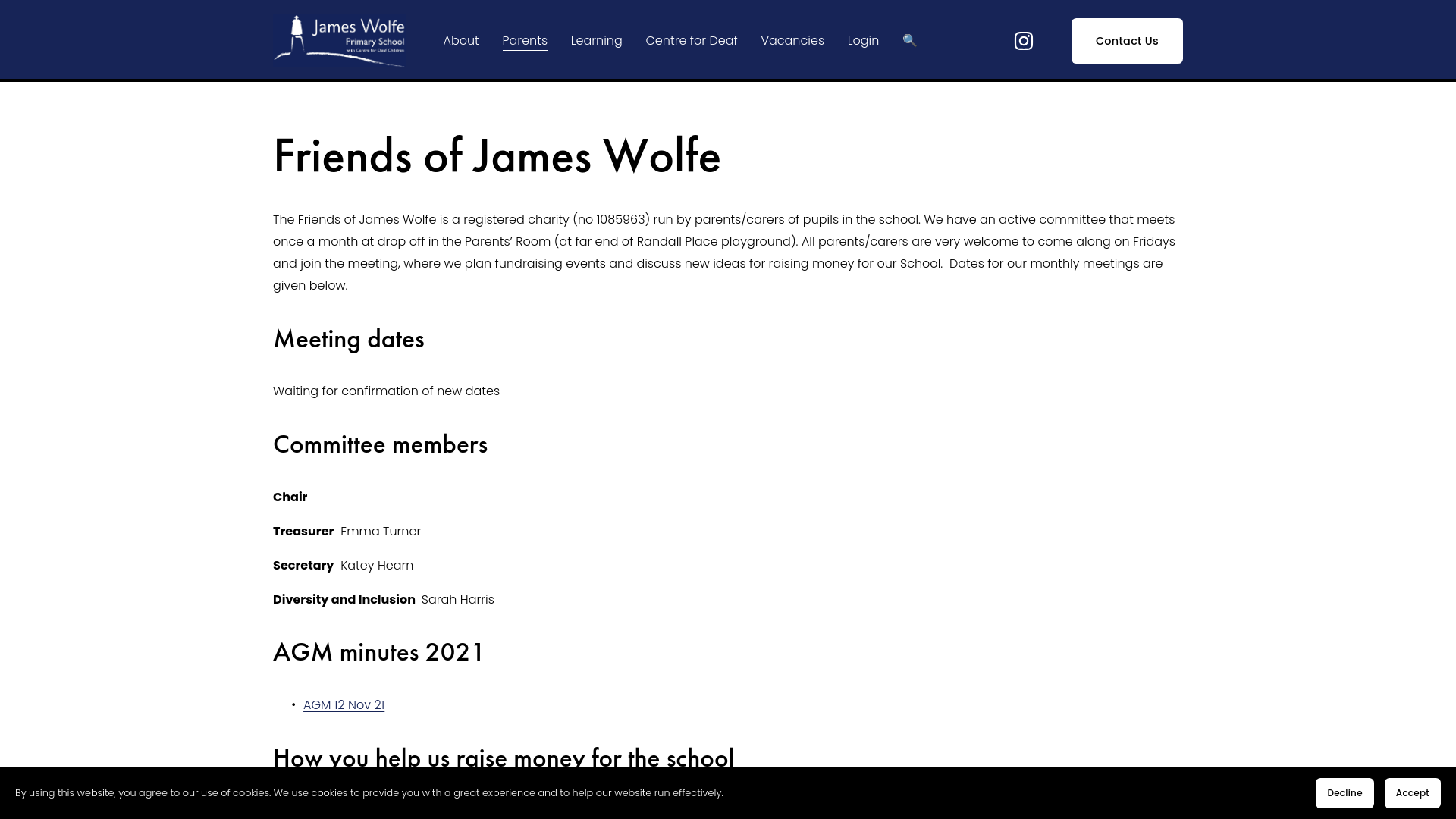 Website screenshot