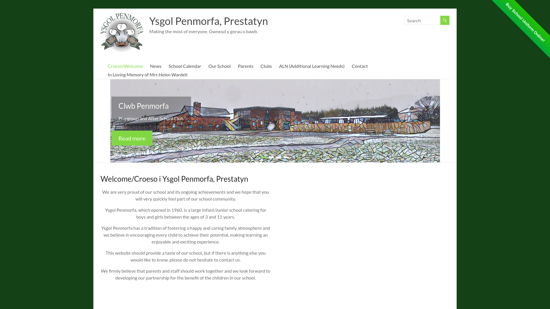 Website screenshot
