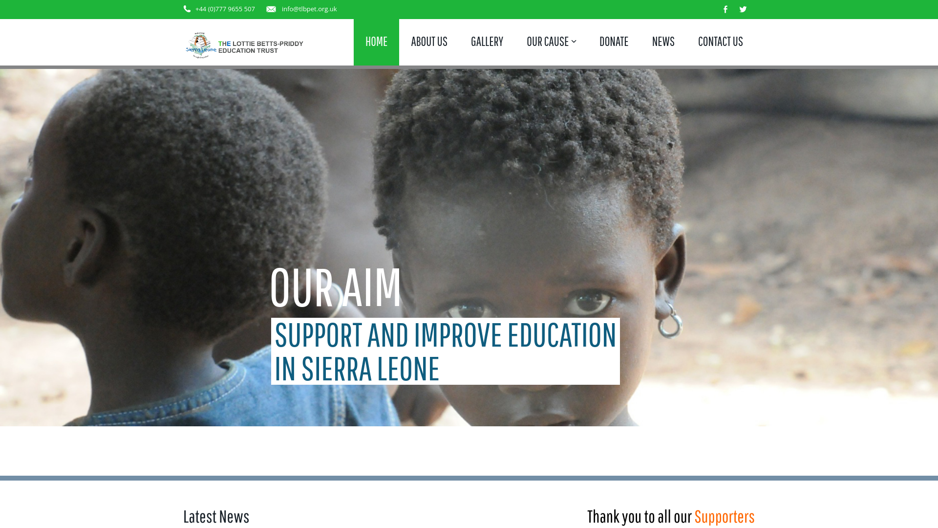 Website screenshot