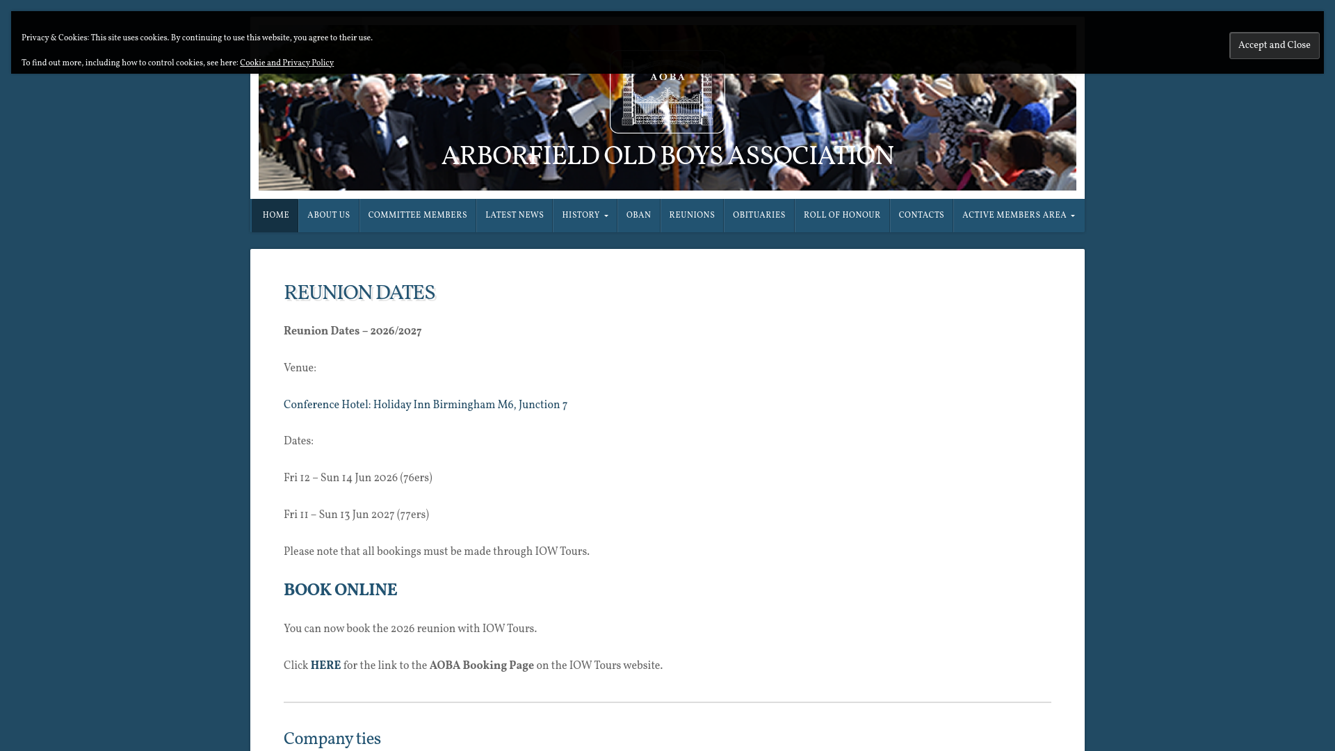 Website screenshot