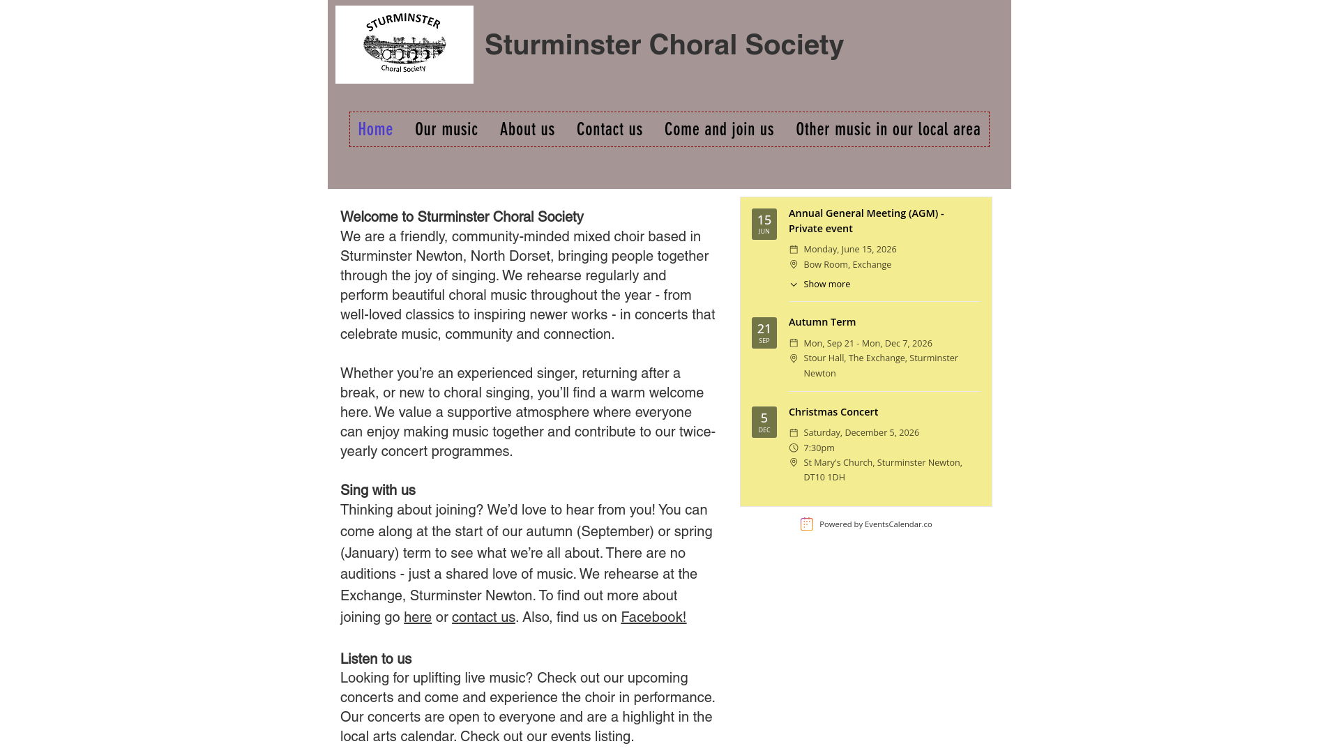 Website screenshot