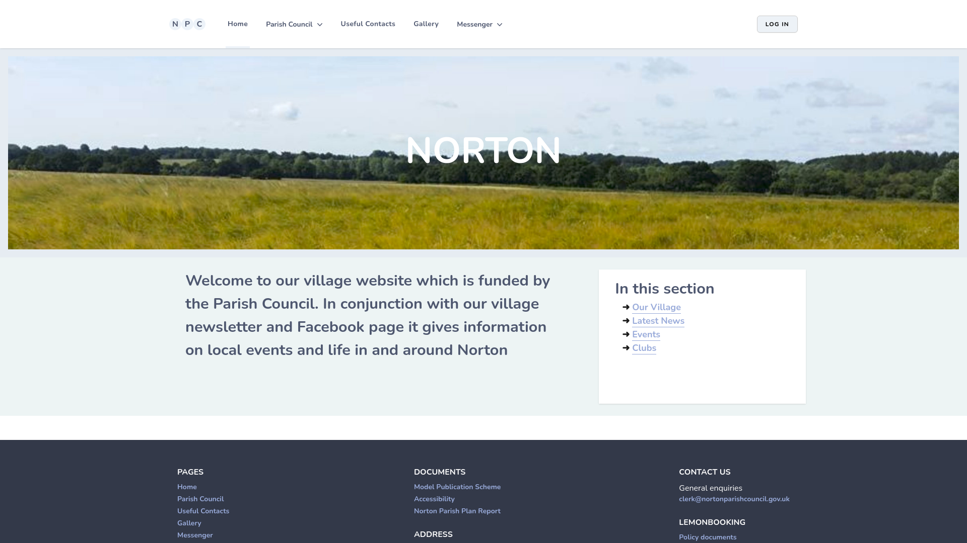 Website screenshot