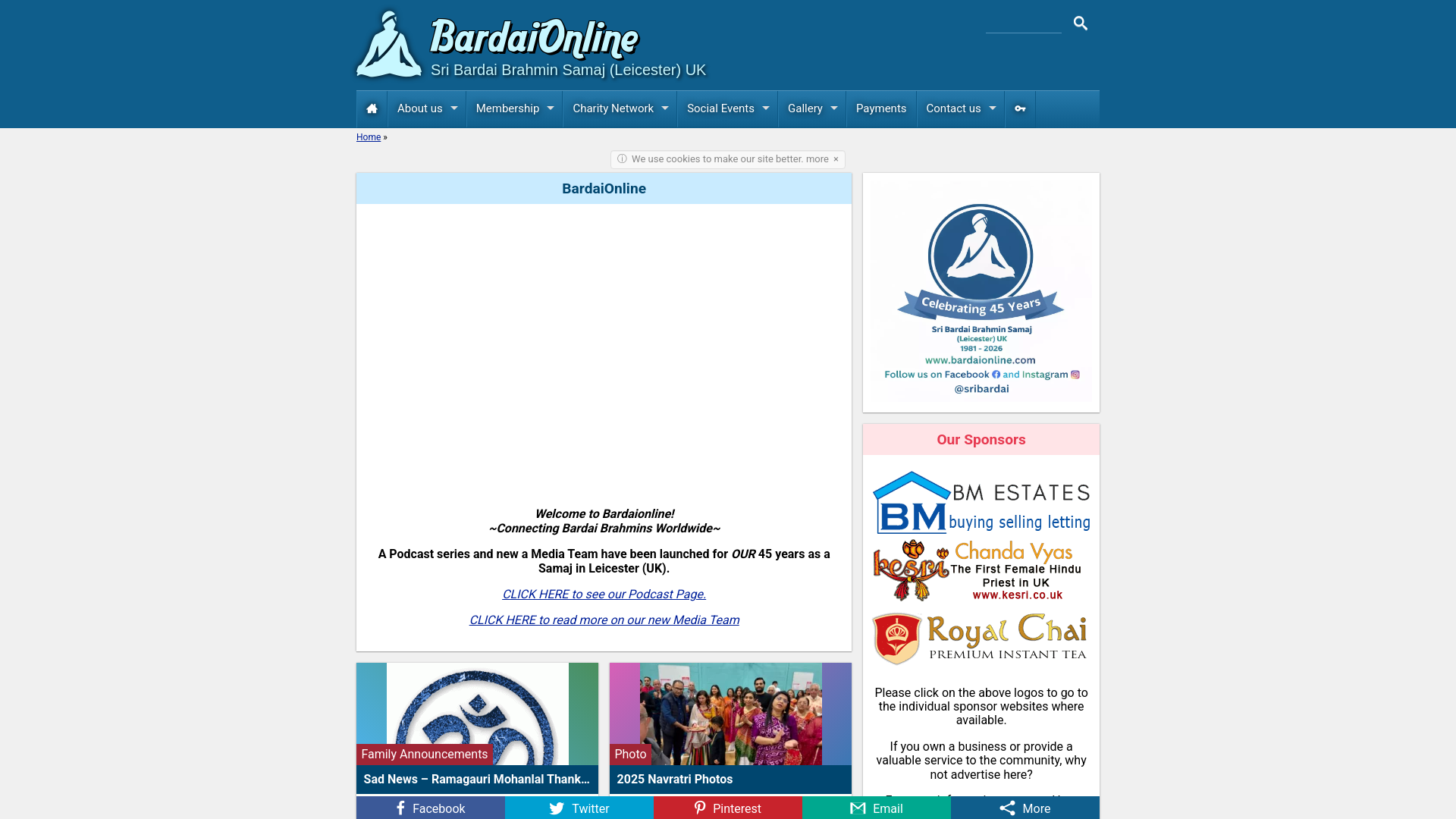 Website screenshot