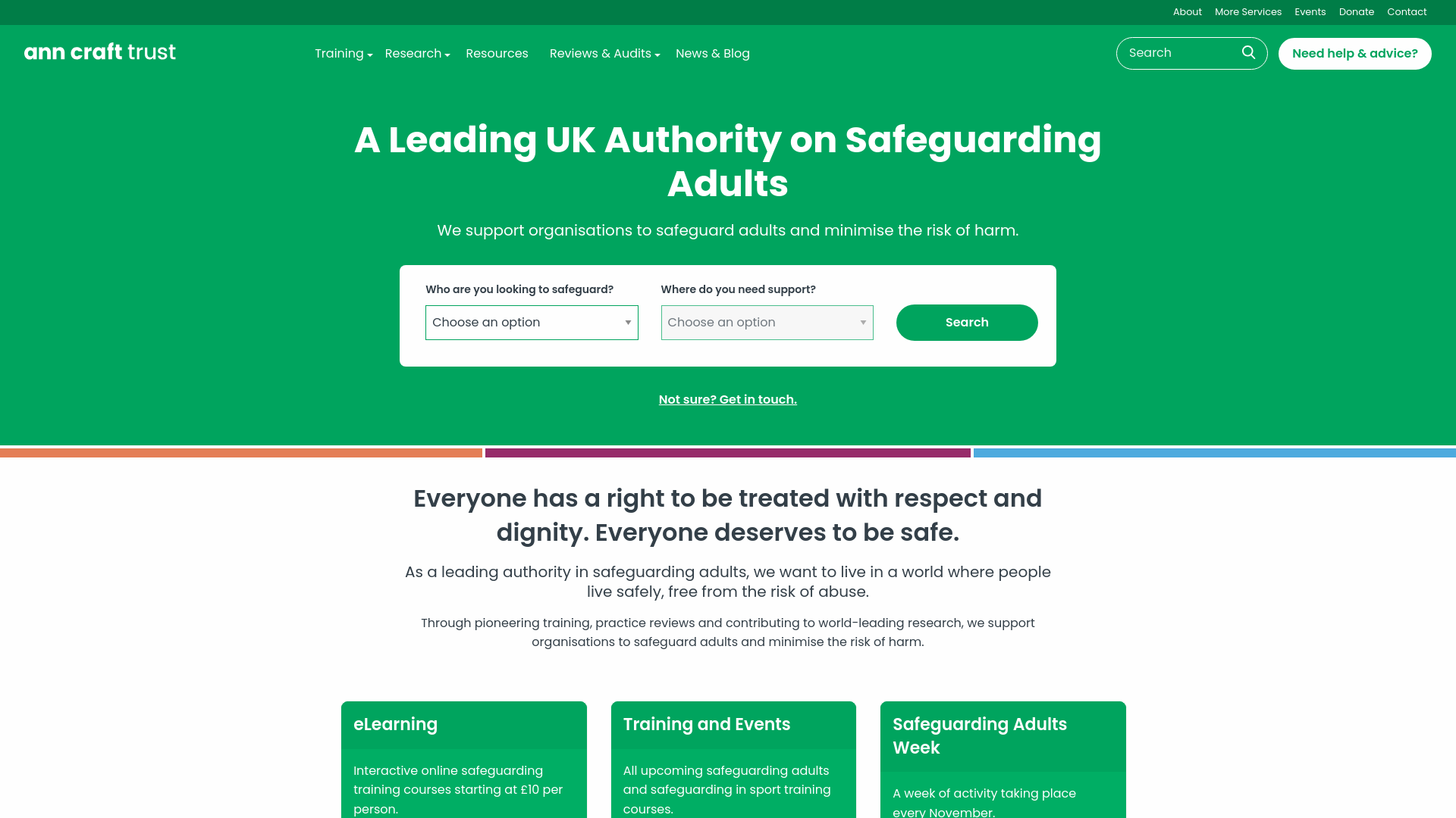 Website screenshot