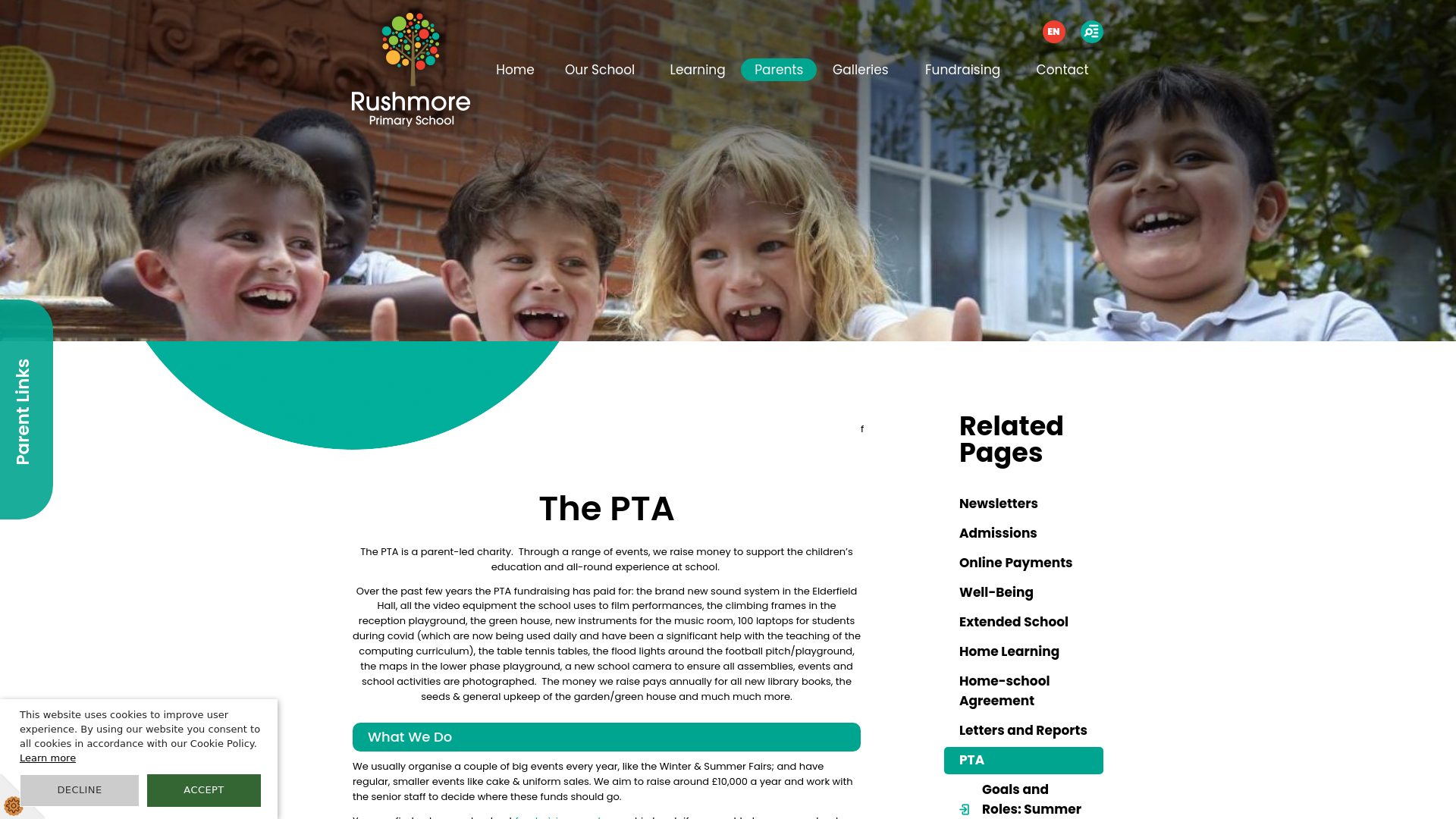 Website screenshot