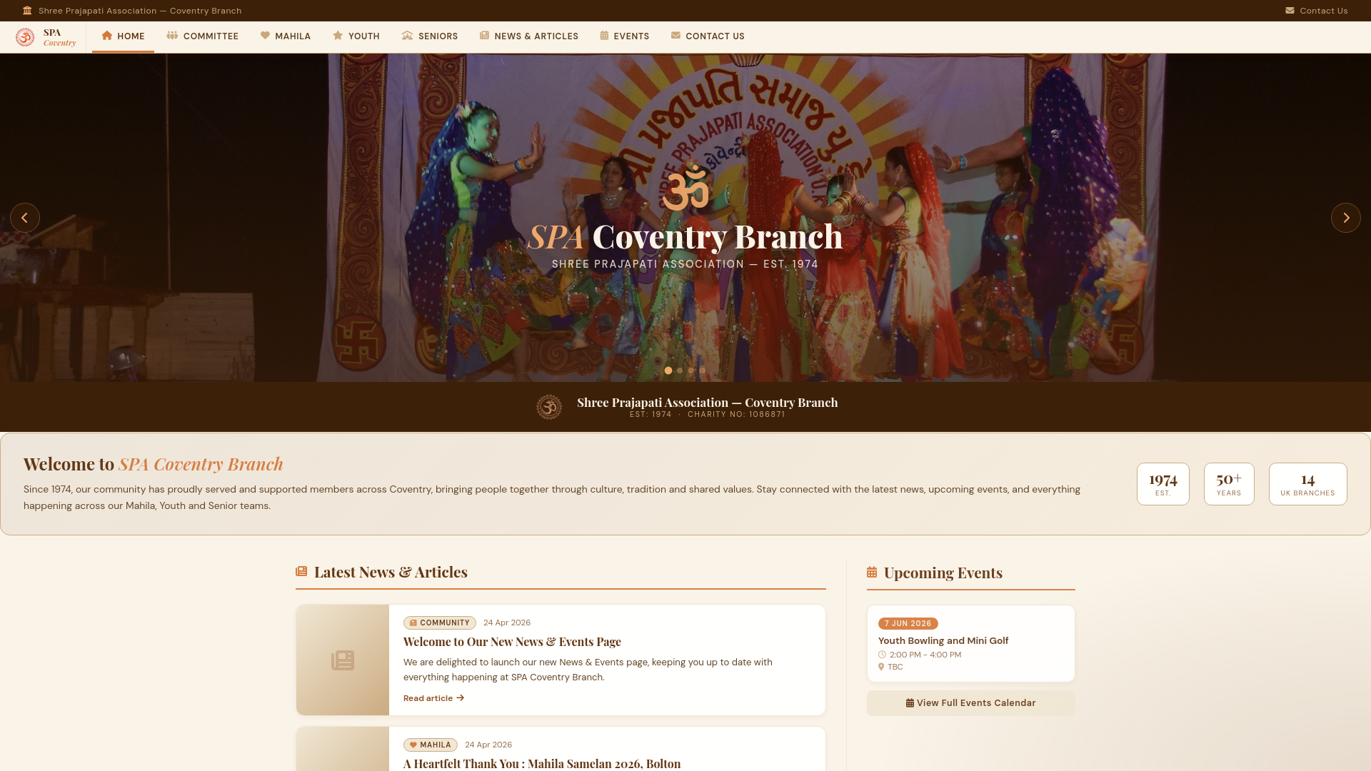 Website screenshot