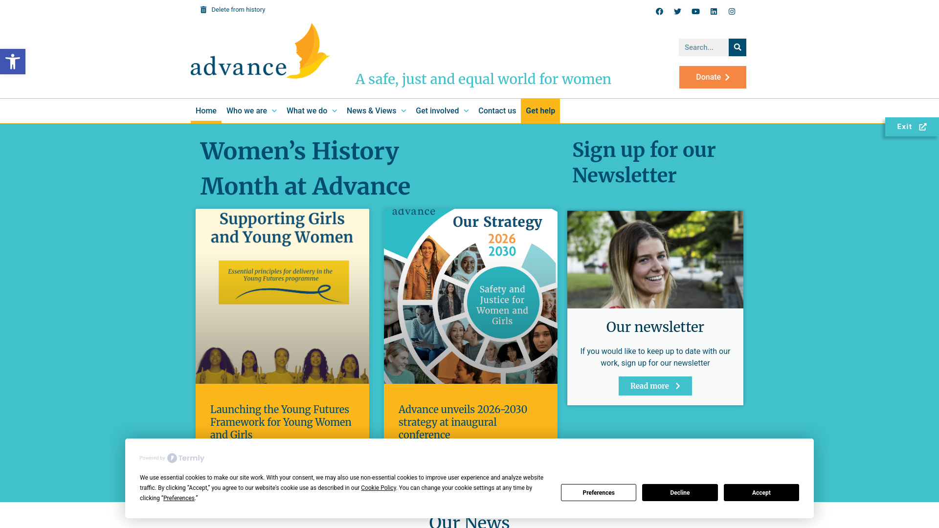 Website screenshot