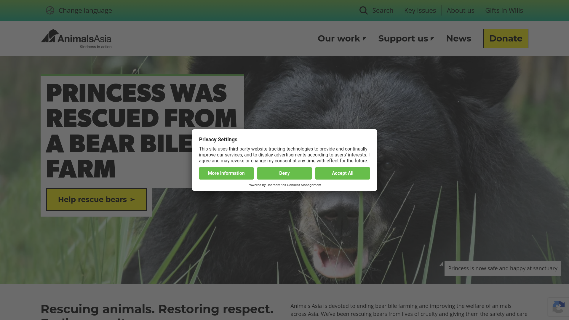 Website screenshot